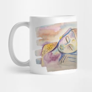 Watercolor Art Buddha Mug